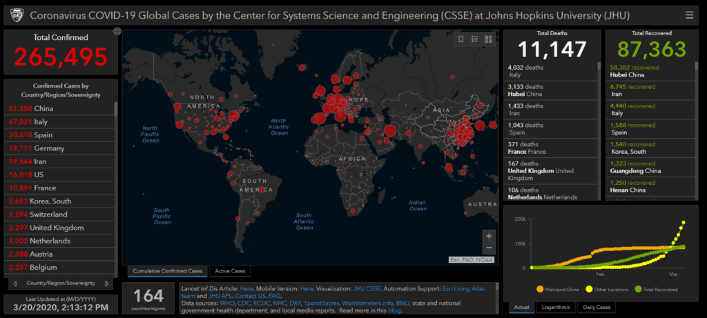 COVID-19 map