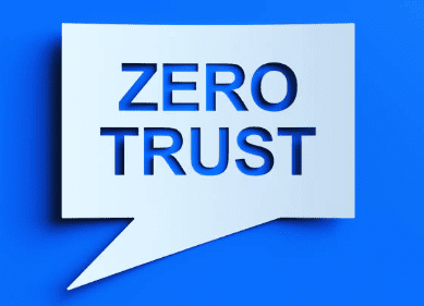 zero trust in speech bubble