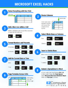 Excel Hacks cheat sheet thumbnail