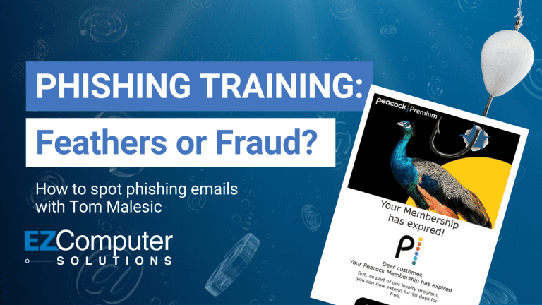 Phishing Training with Tom Malesic Email Scams Peacock