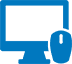 an icon of a monitor and mouse